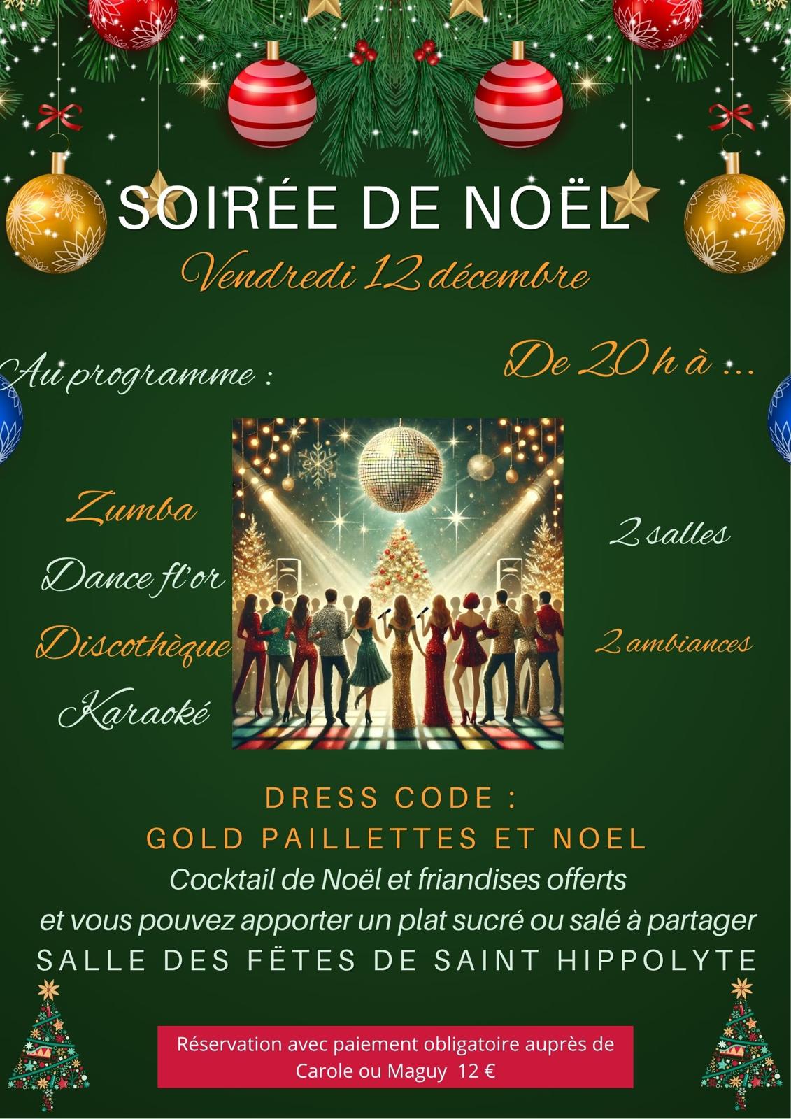 Soirée de Noël Gold’Trotteurs – Vendredi 12 décembre à Saint-Hippolyte (17)