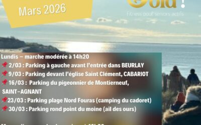 Marche Nordique – Programme Mars 2026